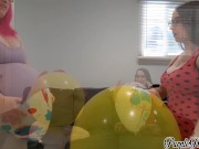 Preview 3 of Playing With Balloons - Ft. Candy Luxe - Non pop - Blowing up - Big Tits Balloon Bouncing