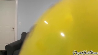 Playing With Balloons - Ft. Candy Luxe - Non pop - Blowing up - Big Tits Balloon Bouncing