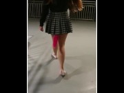 Preview 4 of Good Slut Walks Around In Public With Anal Plug; Shows Everything Off