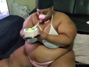 Preview 2 of Feedee Ssbbw Piggy vs Cake