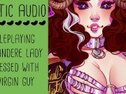 Preview 4 of Yandere Lady Ties Up Shy Virgin Guy... | Yandere Roleplay ASMR Erotic Audio | Lady Aurality