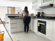 Preview 3 of I spy my kinky stepmom while cleaning the kitchen