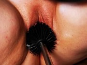 Preview 5 of Insertion toilet brush in pussy directors cut