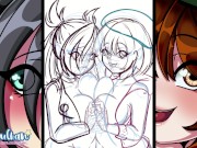 Preview 1 of Dibujando a Marnie y Yuuri Hentai Futanari speedpaint pokemon
