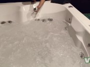 Preview 1 of Masturbation in bathtub, public toilet sex with beautiful girl big boobs & perfect body