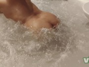 Preview 4 of Masturbation in bathtub, public toilet sex with beautiful girl big boobs & perfect body