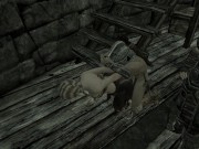 Preview 1 of Hard sex with a blonde in a medieval castle | Skyrim sex mods
