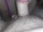 Preview 2 of Young Brunette Deep Throats  Big Hard Dick!!