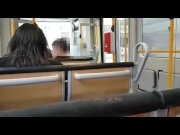 Preview 3 of Megakrank!!!Public Handjob in der Straßenbahn+XXL Cumshot*