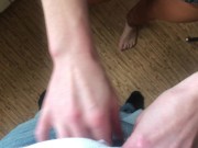 Preview 3 of Friend's Busty Mom Fucked Me Hard While Her Son Was Absent. Russian Amateur with Dialogue