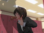 Preview 4 of 3D HENTAI Schoolgirl met her boyfriend in the locker room