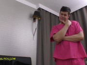 Preview 1 of JOSEPHINE JACKSON NURSE Huge Natural Knockers HEALS DINOSAUR COCK