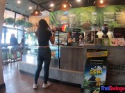 Preview 6 of Starbucks coffee date with gorgeous big ass Asian teen girlfriend