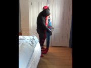 Preview 6 of guy in tights humps spiderman dummy - part 1