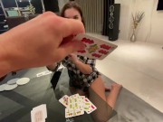 Preview 1 of Jenifer Jane won in cards and the reward is a big cock