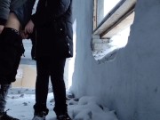 Preview 4 of Fuck my girlfriend in an abandoned building and cum on her