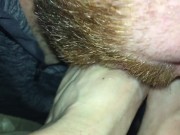 Preview 2 of Fucking my toes with the inside of his Foreskin, then he cums all over my feet & licks it all up