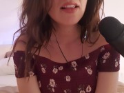 Preview 1 of Cute girlfriend whispers to you how she wants you to lick her pussy - ASMR