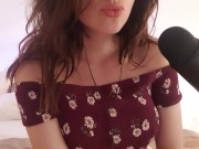 Preview 2 of Cute girlfriend whispers to you how she wants you to lick her pussy - ASMR