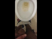 Preview 3 of Taking a Piss, Then Cumming Through My Underwear While Playing with My Balls