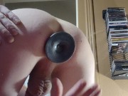 Preview 2 of Twink Gapes his Tight Hole with Huge Plug