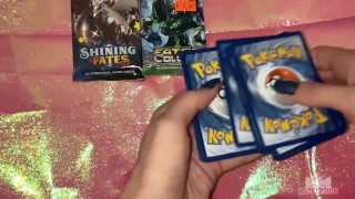 ASMR POKEMON CARD PULLS - I CANT BELIEVE I PULLED THIS OUT OF SHINING FATES!