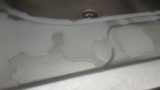 washing liquid semen from the sink [soap imitation story]