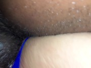 Preview 5 of Interracial; BBC has phat juicy pussy creaming; PAWG CREAMS ON BBC