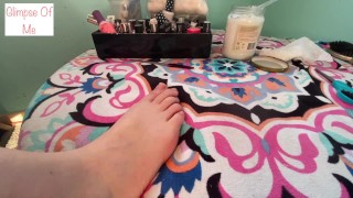 Painting toenails 1 part 1 of 2 foot fetish - glimpseofme
