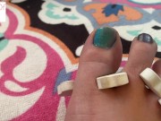 Preview 2 of Painting toenails 1 part 2 of 2 foot fetish - glimpseofme