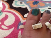 Preview 4 of Painting toenails 1 part 2 of 2 foot fetish - glimpseofme