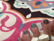 Preview 5 of Painting toenails 1 part 2 of 2 foot fetish - glimpseofme