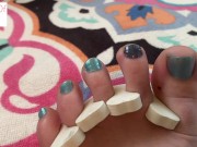 Preview 6 of Painting toenails 1 part 2 of 2 foot fetish - glimpseofme