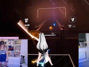 Preview 1 of GAMER GIRL GETTING SWEATY IN BEAT SABER (SHYPHOEBE)