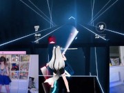Preview 2 of GAMER GIRL GETTING SWEATY IN BEAT SABER (SHYPHOEBE)