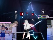 Preview 5 of GAMER GIRL GETTING SWEATY IN BEAT SABER (SHYPHOEBE)