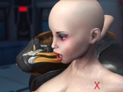 Preview 5 of Alien sex at the Mars base camp! A horny woman gets the anal fucking