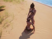 Preview 5 of Naughty Beach Lesbian Pussy Licking