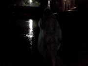 Preview 6 of Naked walk in a raincoat at night