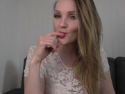 Preview 2 of Sensual mouth tease hot finger sucking