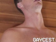 Preview 1 of Gaycest Hairy silver daddy fucks twink's throat and ass