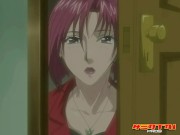 Preview 4 of Hentai Pros - Lucky Dude Masaru Fucks His Hot MILF Step-Mom & Step-Aunt Until He Cums On Their Face