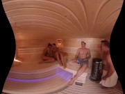 Preview 1 of VR Porn Orgy in Sauna
