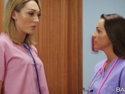 Preview 3 of Babes - Nurses Lily Labeau & Abigail Mac Don't Waste Any Time & Eat Each Other Out In The Staff Room
