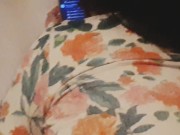 Preview 1 of 18 year old Dirty Chubby Slut sucks Big Black Cock