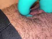 Preview 1 of Rabbit Vibrator Close Up Orgasm Big Clit
