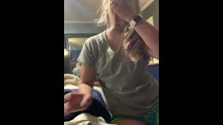 Married Hotwife Sucks and Fucks a thick BBC while her husband watches (Onlyfans @iDickSlapClits)