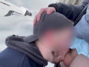 Preview 1 of Straight but curious stranger shoots cum in my mouth on public hiking trail