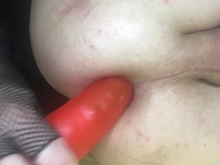 Big Red Tranny - Tranny fucking herself with the big red dildo Extreme anal challenge | free  xxx mobile videos - 16honeys.com