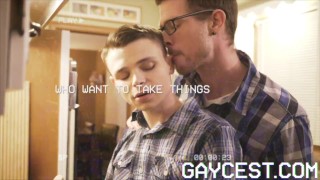 Gaycest - Daddy gets too horny and pounds Ian Levine's tight boy butt
